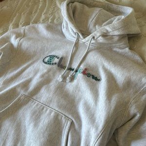 Like new champion hoodie embroidered